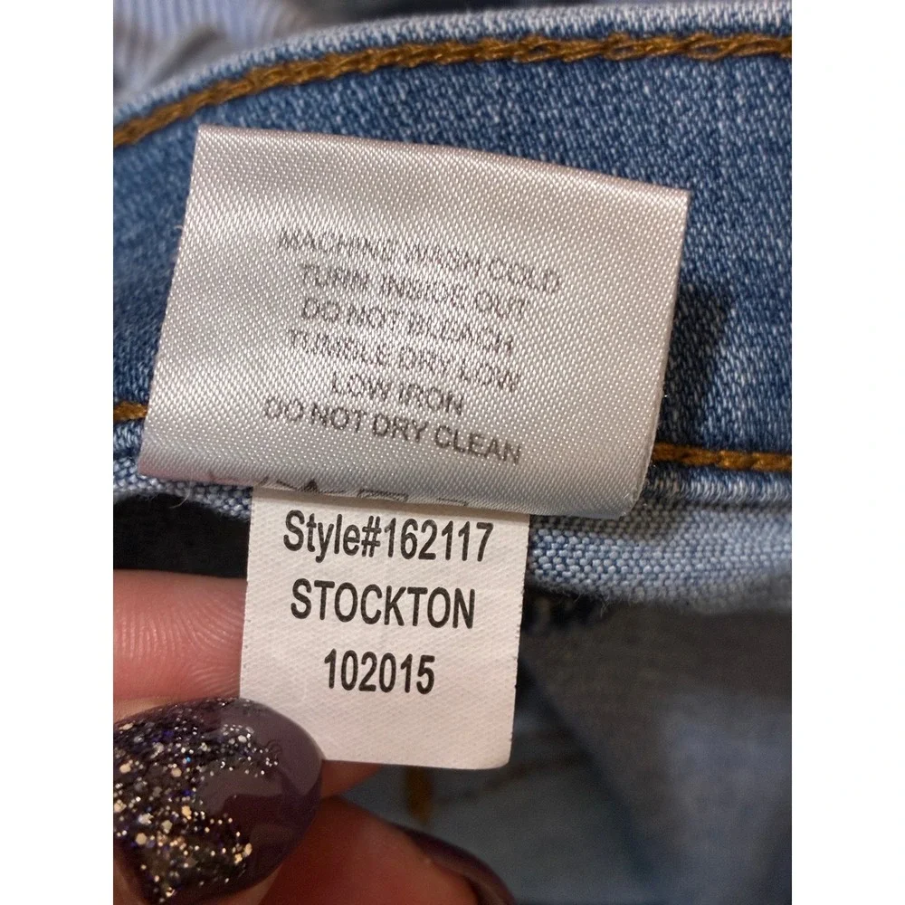 Lila‎ Ryan Stockton Skinny Jeans Light Wash Blue Denim Womens Size 30 162117